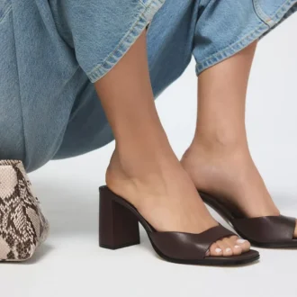 Lisia Mule med klack, blockklack