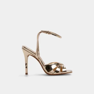 Meteora sandal med remmar och klack, stilettklack