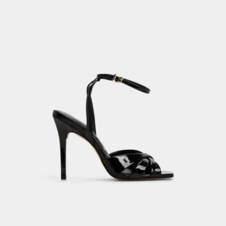 Meteora sandal med remmar och klack, stilettklack