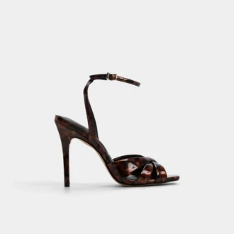 Meteora sandal med remmar och klack, stilettklack